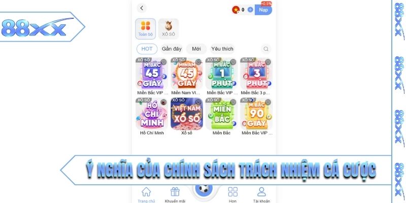 Ý nghĩa của một chính sách trách nhiệm cá cược